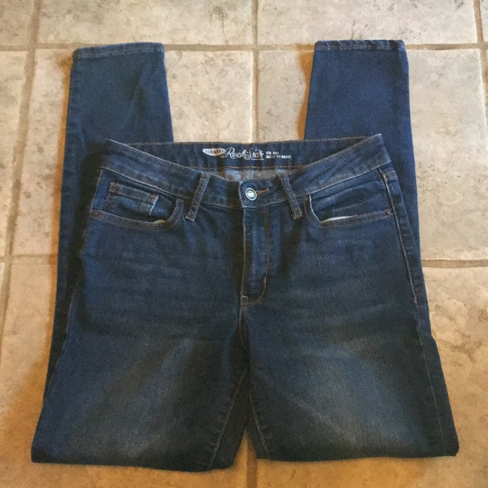 Old Navy mid rise Rock Star straight leg